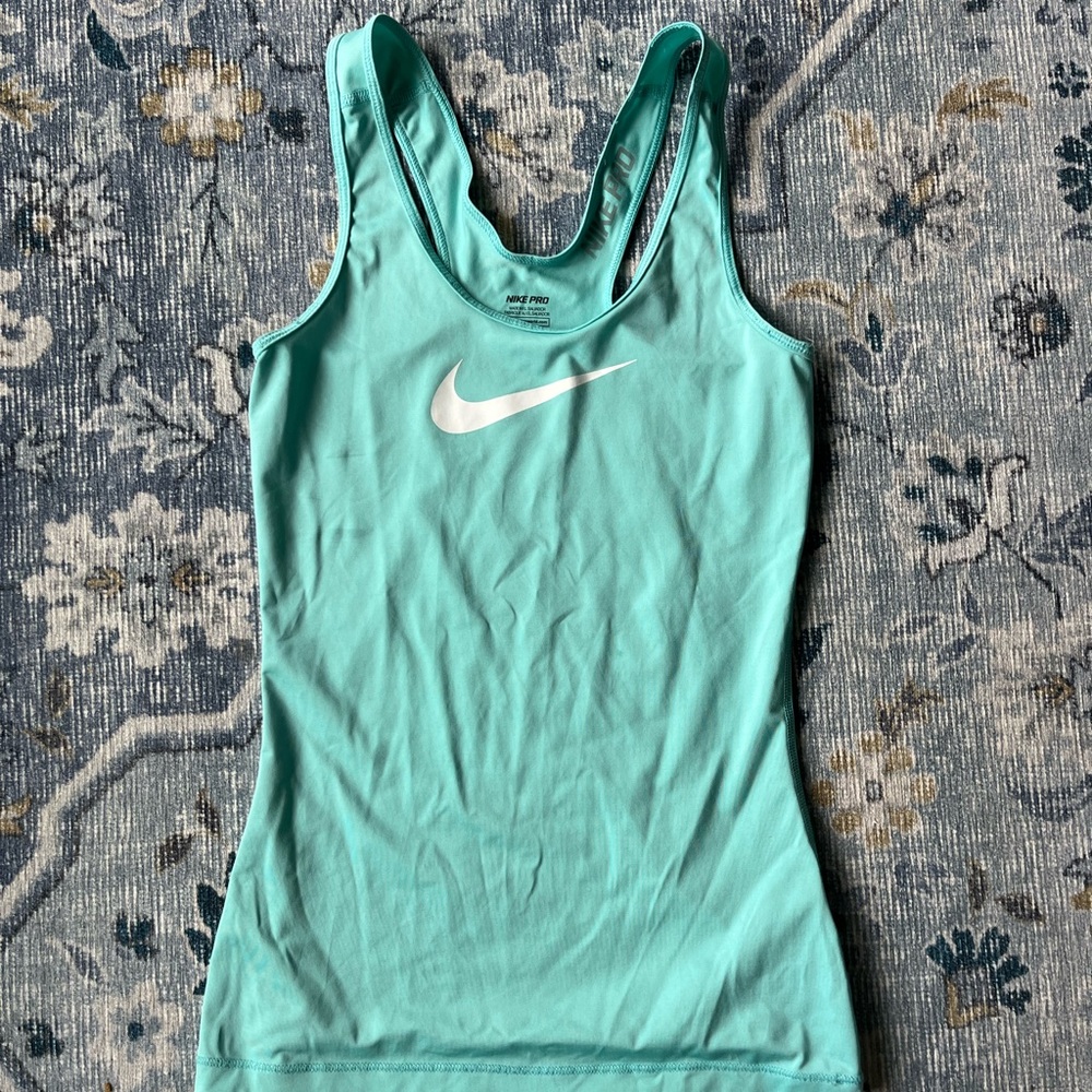 Blue Nike Dri-FIT Racerback Tank